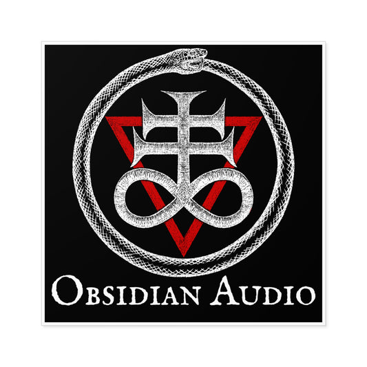 Obsidian Audio Square Sigil Stickers