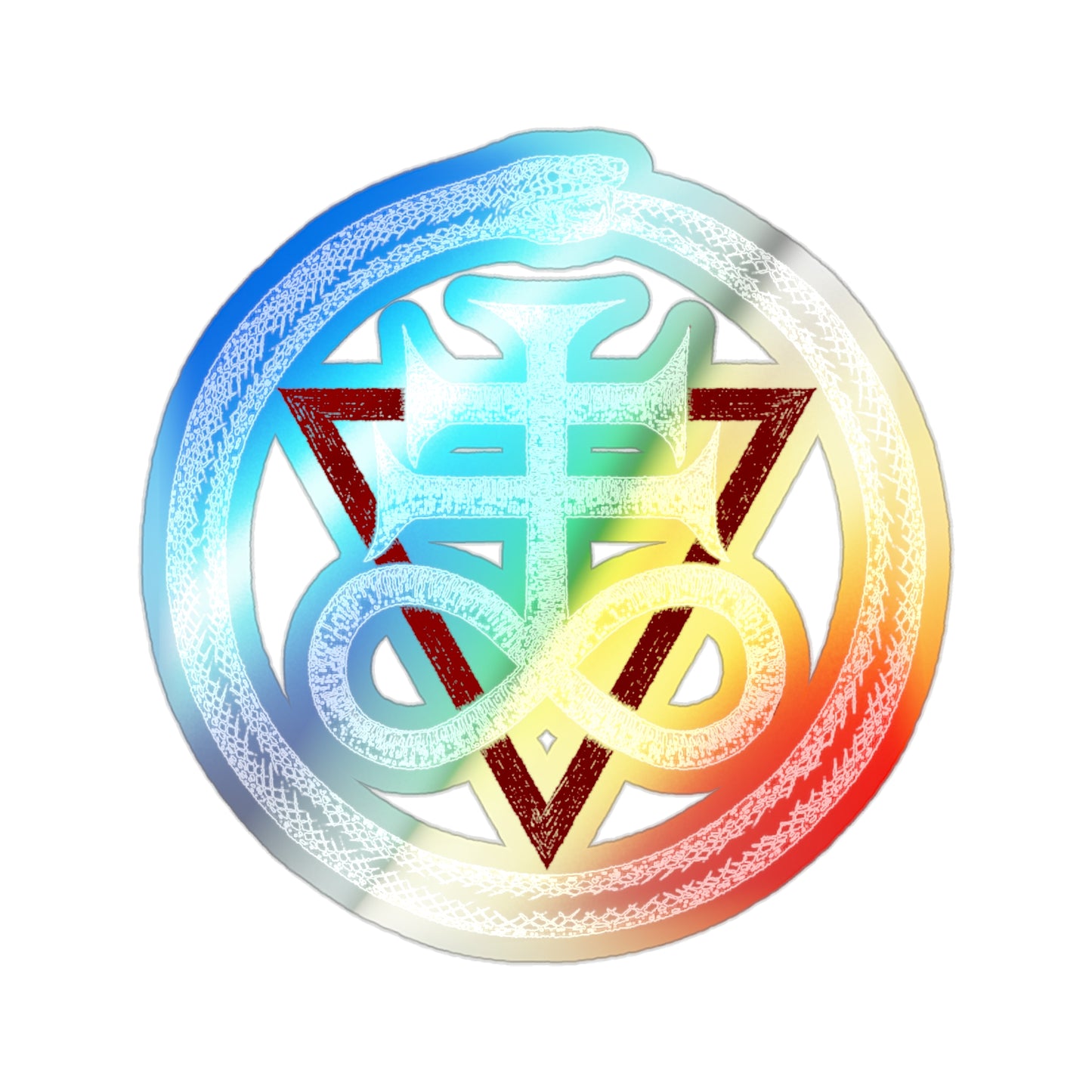 Obsidian Audio Sigil Holographic Die-Cut Stickers