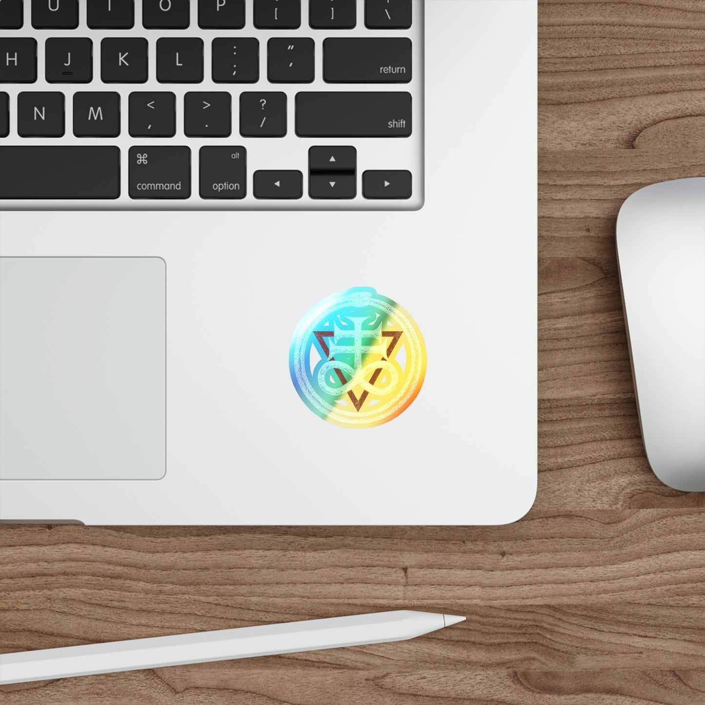 Obsidian Audio Sigil Holographic Die-Cut Stickers