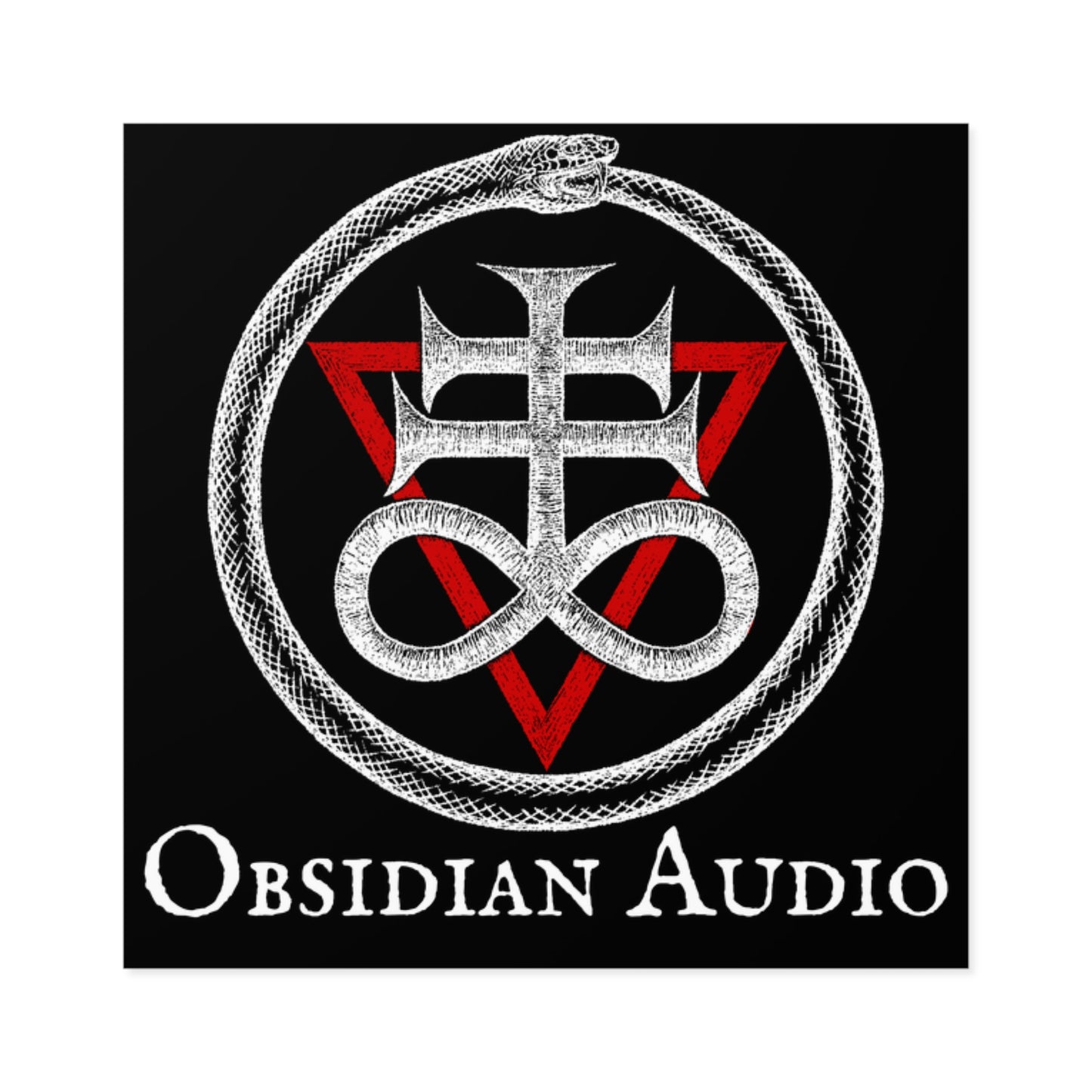 Obsidian Audio Square Sigil Stickers